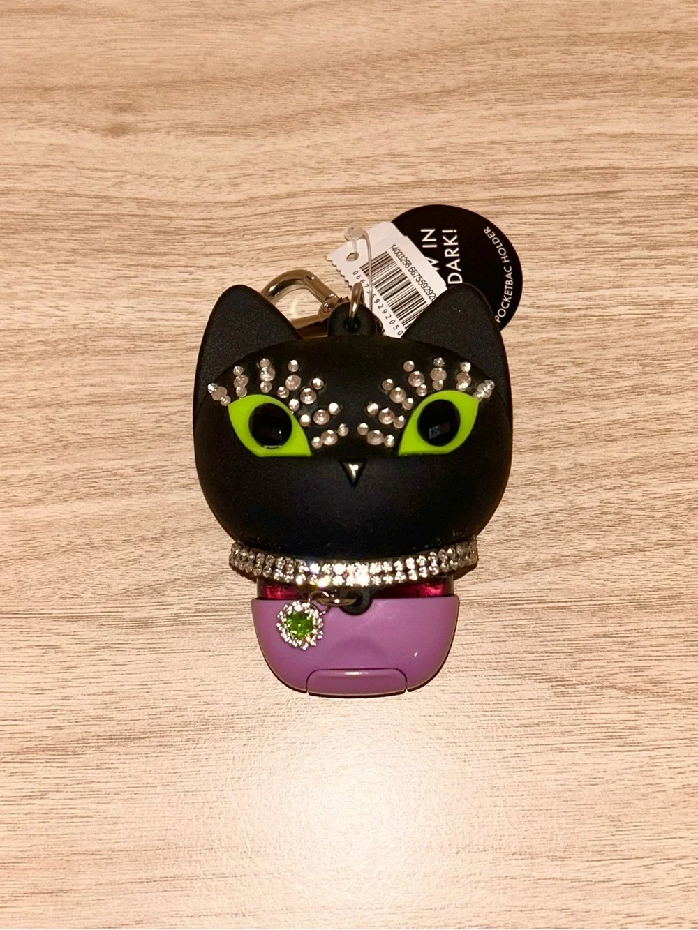 Bath & Body Works Rhinestone Cat Pocketbac Holder
